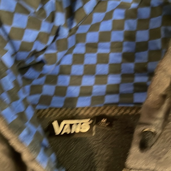 Vans Men’s Full Zip Hoodie Checked Liner Size M - Picture 2 of 7